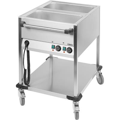 Chariot bain-marie 2 bacs gn 1/1 Casselin CCBM2