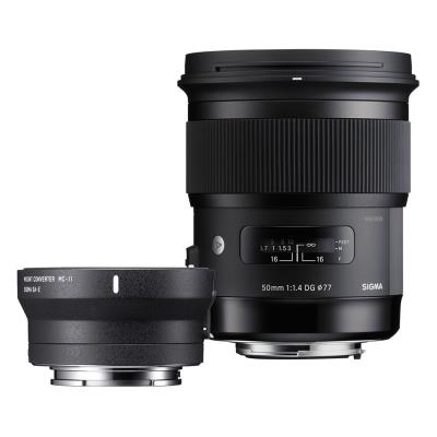 SIGMA objectif 50 mm f/1,4 dg hsm art canon + bague mc-11