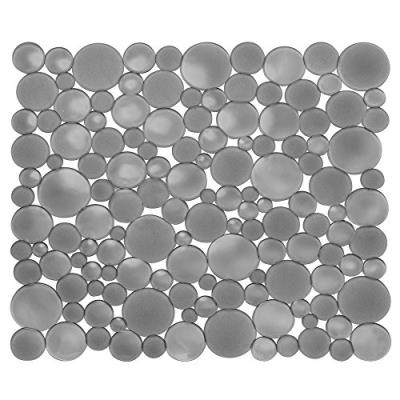Interdesign 09251eu bubbli tapis d'évier normal graphite