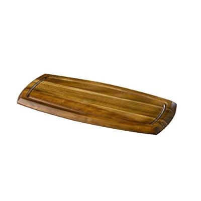 Genware nev-wsb3618 réversible planche de service bois d'acacia, 36 cm x 18 cm