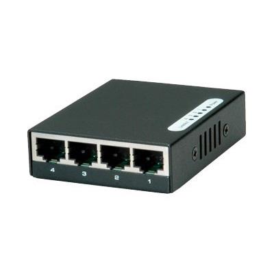 ROLINE Pocket Gigabit Ethernet Switch - switch - 4 poorten - onbeheerd - desktop