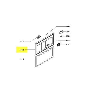 Whirlpool Couvercle De Congelateur Coffre Ref: 481010447335