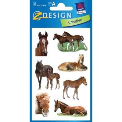 Papier sticker fohlen 10 stück avery 55974