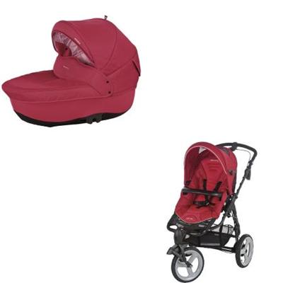 Bebe Confort Combine Duo Poussette High Trek Avec Nacelle Windoo Plus Intense Red Poussette Achat Prix Fnac