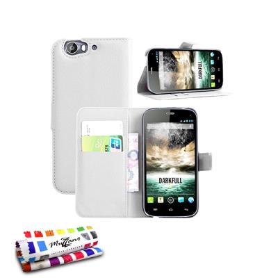 Etui Ã  Rabat Le Folio C Blanc pour WIKO DARKFULL