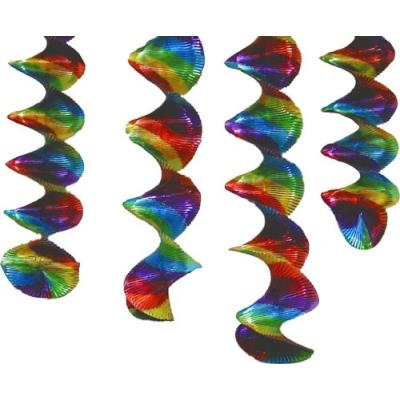 18648 - papstar - 4 rotor-spiralen ã? 7,5 cm â· 60 cm regenbogen flammensicher