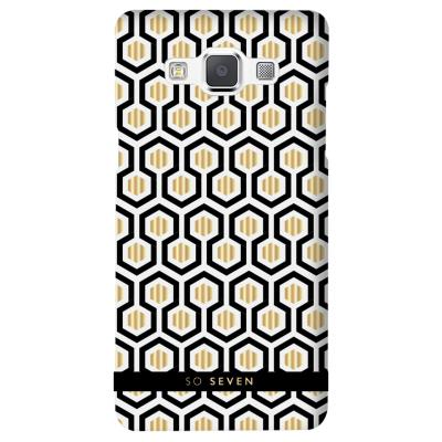 So Seven Midnight Hexagonals - Achterzijde behuizing voor mobiele telefoon - voor Samsung Galaxy A3