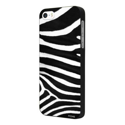 Coque peau de zèbre pour iPhone SE/5/5S