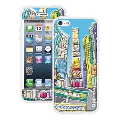 Sticker 3D + film protection écran pour iPhone 5 / 5S - ID America - Original times