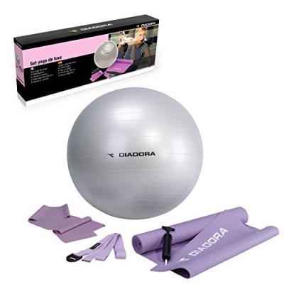 Diadora Set De Tapis De Sol Bande Élastique Ballon De Gym Bande Diamètre 65 Cm