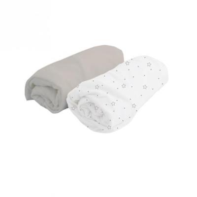 Doux nid lot de 2 draps housse 60x120