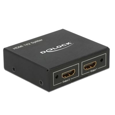 Delock HDMI Splitter 1 x HDMI in > 2 x HDMI out 4K - Répartiteur  vidéo/audio - 2 x HDMI - de bureau - Connectique Audio / Vidéo - Achat &  prix