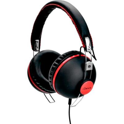iDance Hipster706 Casque haute pression acoustique (Noir mat/rose)