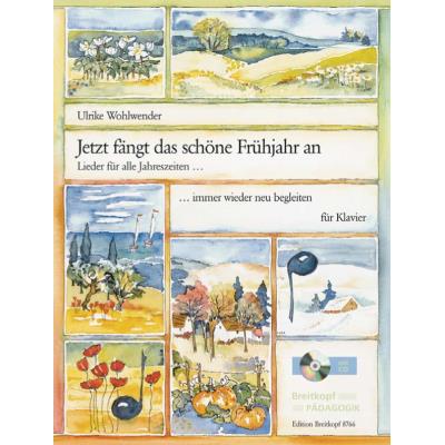Partitions classique EDITION BREITKOPF WOHLWENDER ULRIKE - JETZT FANGT DAS SCHONE FRUHJAHR AN + CD - PIANO Piano