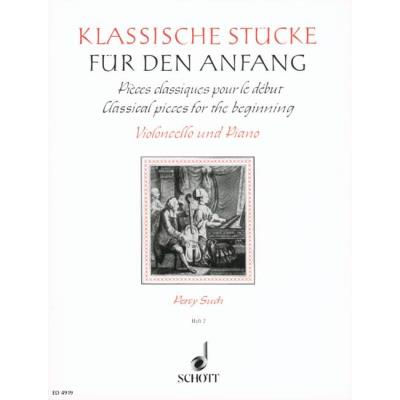 Partitions classique SCHOTT CLASSICAL PIECES FOR THE BEGINNING BAND 2 - CELLO AND PIANO Violoncelle