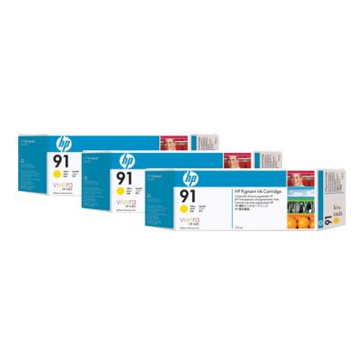 HP 91 3-ink Multipack - 3 - geel - origineel - inktcartridge