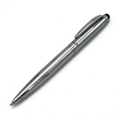 Stylo Pierre Balmain gris métal encre noire rechargeable TOUCH