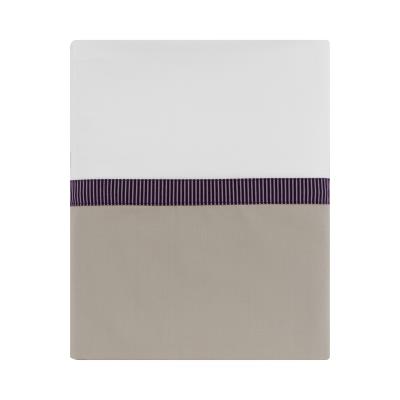 Essix - Drap plat Toi et Moi Zahara Meringue - 180 x 290 cm