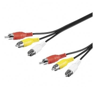 CABLE RCA AUDIO VIDEO 3 rca vers 3 rca 3 m