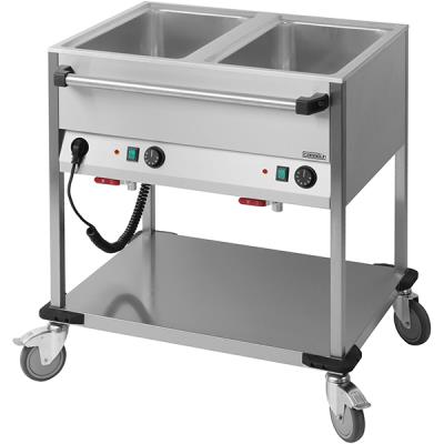 Chariot bain-marie 2 bacs gn 1/1 Casselin CCBM2H