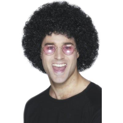 Perruque afro noire adulte Taille Unique