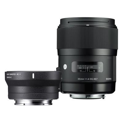 SIGMA objectif 35 mm f/1.4 dg hsm art canon + bague mc-11