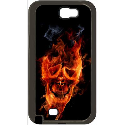 Coque samsung note 2 crane en feu fire skull