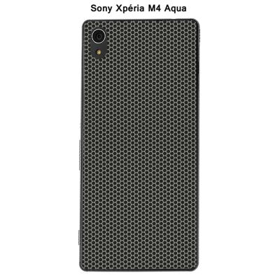 Coque Sony Xpéria M4 Aqua - Métal perforé couleur Glacier Gray