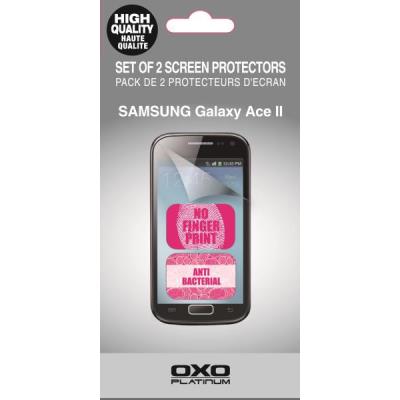 SET 2 FILMS PROTÈGE-ÉCRAN ANTI-BACTÉRIES ET ANTI-TRACES SAMSUNG GALAXY ACE 2 OXO PLATINUM XSPANBFSGAC22