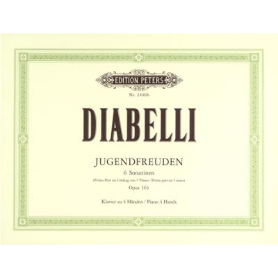 Partitions classique EDITION PETERS DIABELLI ANTON - JUGENDFREUDEN OP.163 - PIANO 4 HANDS Piano