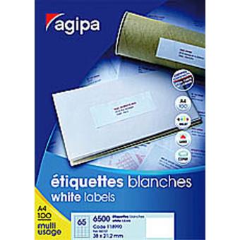 Étiquettes Blanches Autocollantes Pour Impression, 100 Feuilles De Papier Autocollant Sur