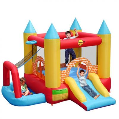JURATOYS - Château de jeux gonflable à air pulsé 4 en 1