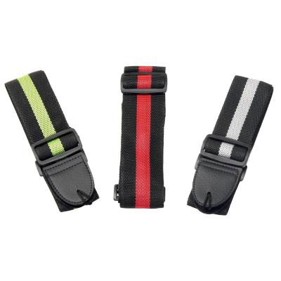 Rocktile ceinture standard pour guitares, nylon (rouge, vert, gris)