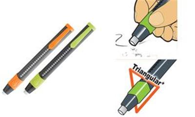 MAPED - Crayon effaceur circulaire, Soft-Grip,trié par couleurforme cylindrique, diamètre: 6,75 mm, avance automatique par bouton pression, trié dans les couleurs