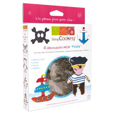 Scrapcooking - 4 découpoirs Pirate