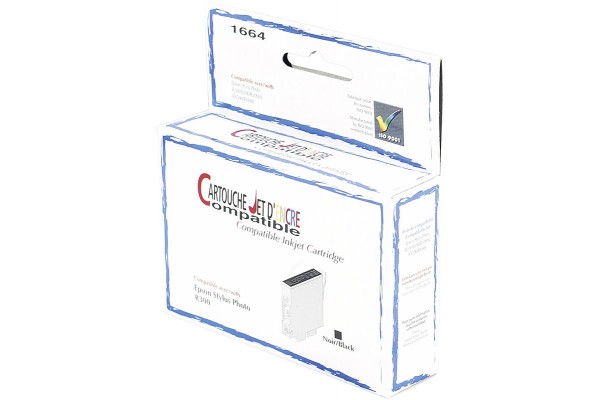  Cartouche Compatible Epson R200/300 et RX500/600 - Noire 18ml 