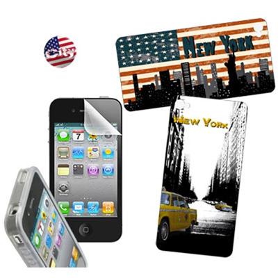 Kit protection et déco New York City pour iPhone 4 / 4S