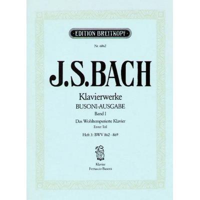 Partitions classique EDITION BREITKOPF BACH J.S. - WOHLTEMPERIERTES KLAVIER I/3 - PIANO Piano