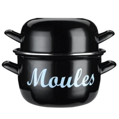 KITCHEN CRAFT MARMITE À MOULES EN ACIER ÉMAILLÉ 18 CM