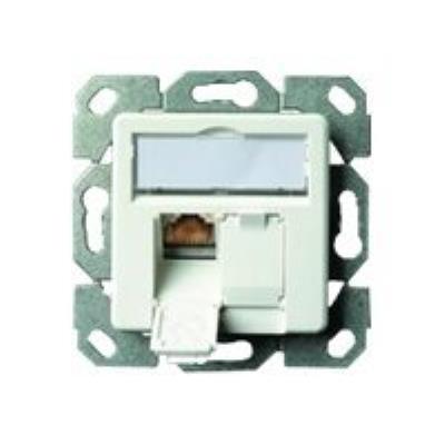 Telegärtner AMJ45 Anschlussdose Kat.6A (tief), 2 x RJ45, aw