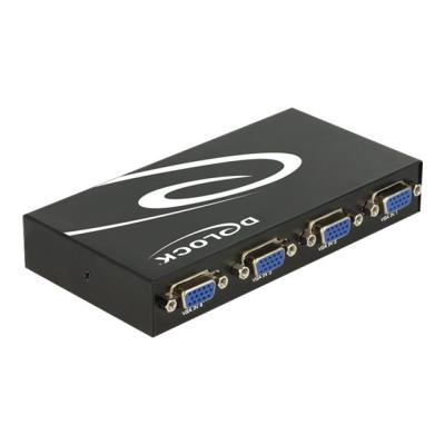 DeLock Switch VGA 4 port manual bidirectional - monitorschakelaar - 4 poorten