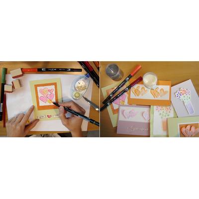 TOMBOW Stylo feutre DUAL BRUSH PEN ABT, kit 6, coul. prim.