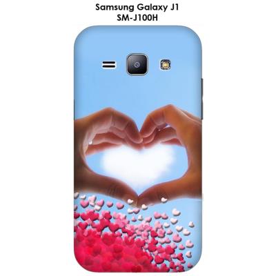 Coque Samsung Galaxy J1 - SM-J100H Cœur avec les doigts