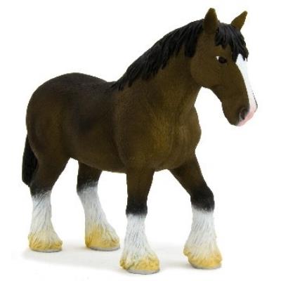 Mgm - 387070 - figurine animal - cheval clydesdale marron alezan xl - 10 x 14 cm animal planet ft-7070