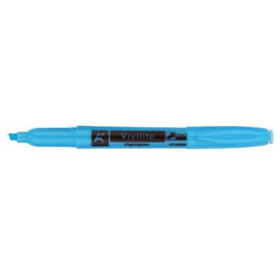 Surligneur Forme Stylo Vivilite Pointe Biseautée Bleu
