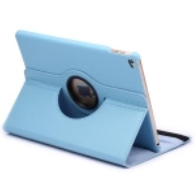 Ipad Air 2:Coque Housse Cuir (PU) Bleu Texture Litchi Rotation 360°