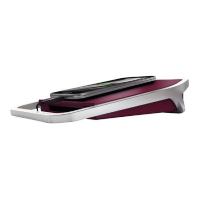 Leitz Style - Batterijlader/stroomadapter + netadapter - 2.5 A - 2 uitgangsaansluitingen (USB) - Ruby Red