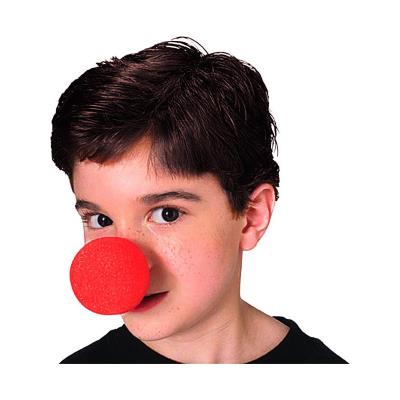 Nez de clown en mousse / coloris rouge