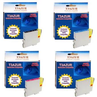 Cartouche compatible - 4 Cartouches Epson T0551/ T0552/ T0553/ T0554 - Compatibles - 1