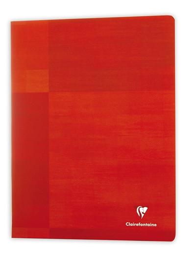 Cahier Piqué Rouge 24x32cm 120 pages Q.5x5